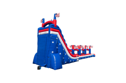 2720Stars2020Stripes20DL20SP20Water20Slide2020Slip20 5 27' Stars & Stripes Double Lane Water Slide with Slip & Slide