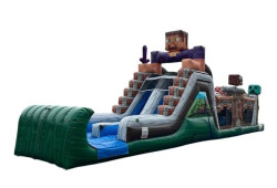 47ft Long Pixelated Dry Obstacle Course