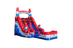 18ft Popsicle Double Lane Water Slide
